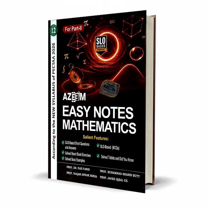 Azeem Easy Notes Mathematics Class 12 Part-II | PECTAA New Syllabus 2026