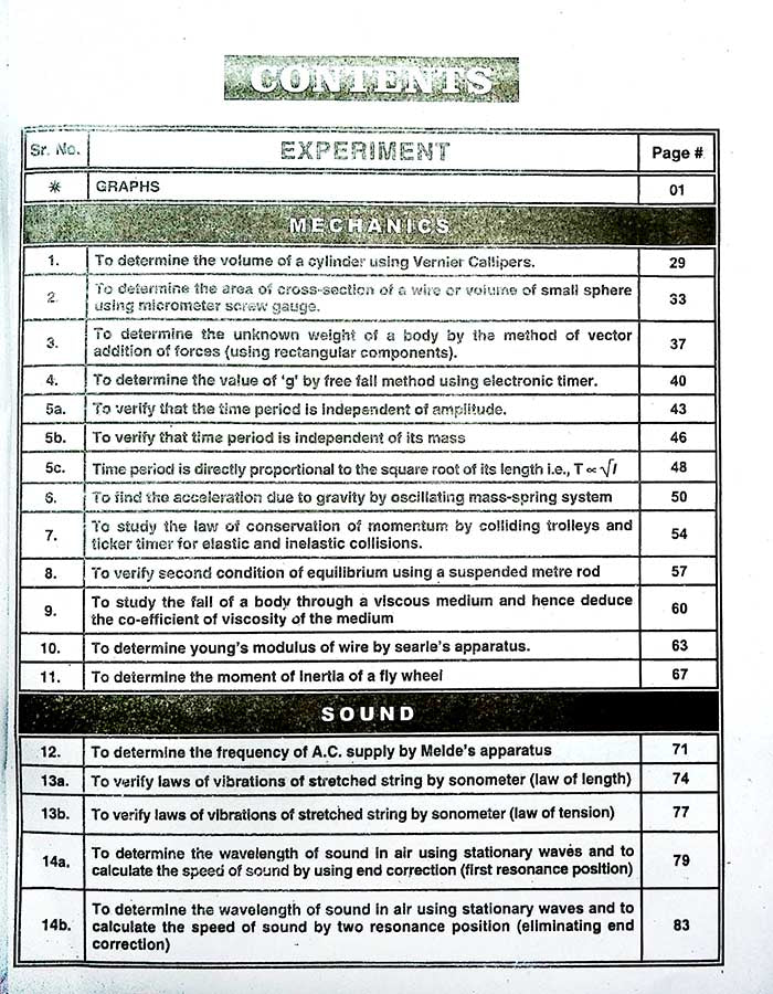 Azeem Physics Practical Copy for F.Sc & ICS Part 1 & 2