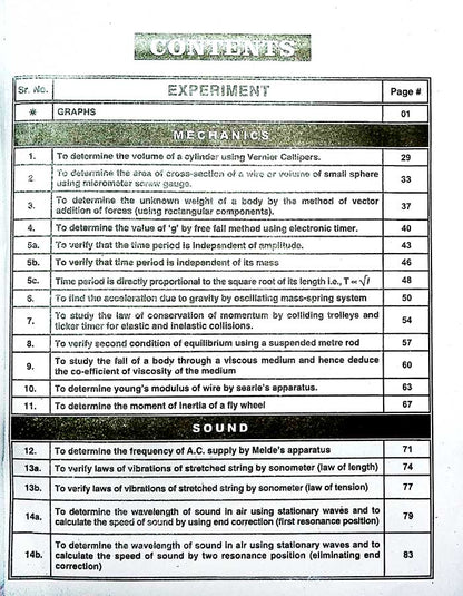 Azeem Physics Practical Copy for F.Sc & ICS Part 1 & 2