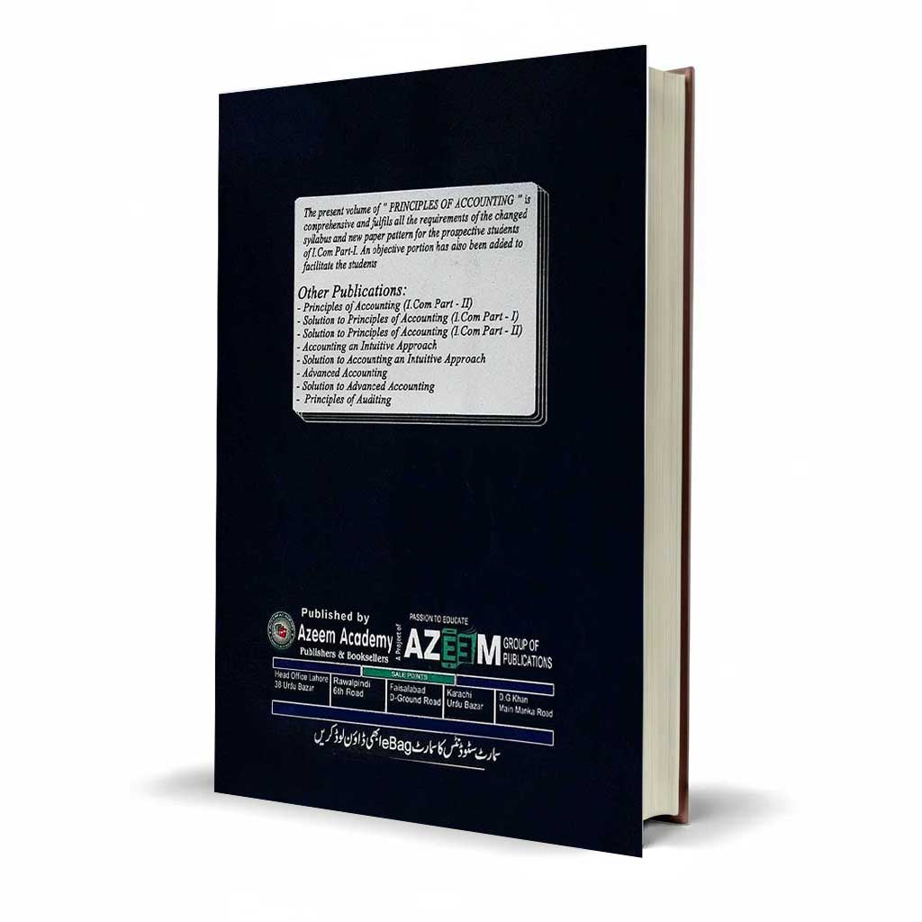 Azeem Principles of Accounting for I. Com Part-I By Sohail Afzal Muhammad Arif Ch. - MKG