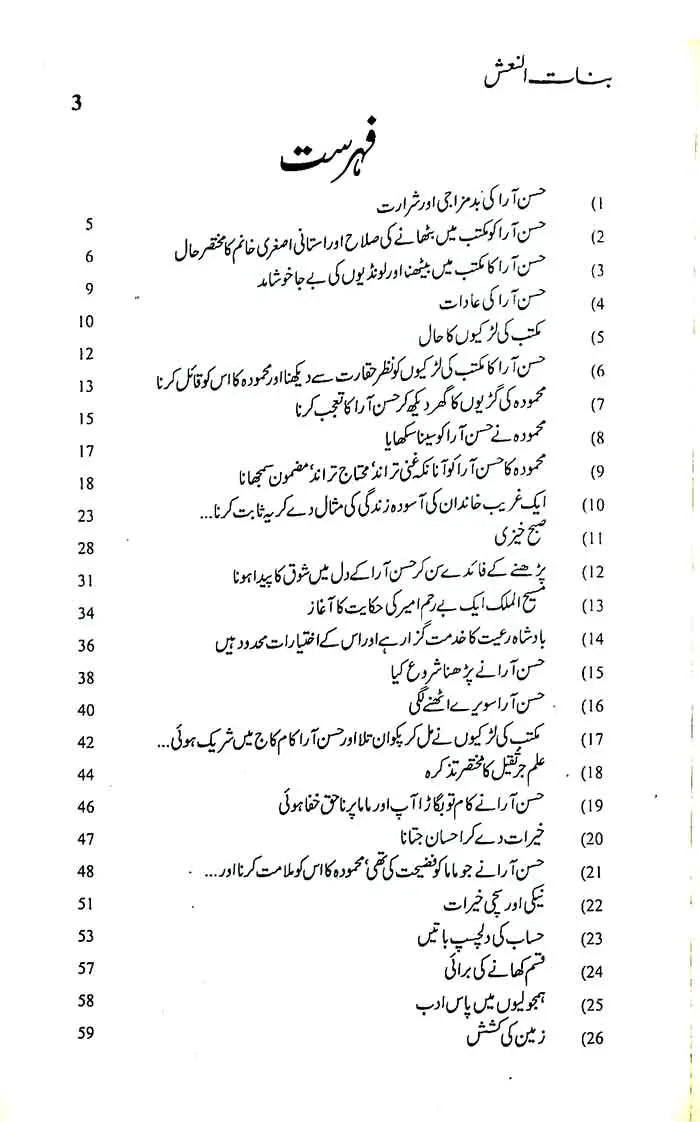 Banat un Naash Urdu Novel by Deputy Nazir Ahmed Multan Kitab Ghar