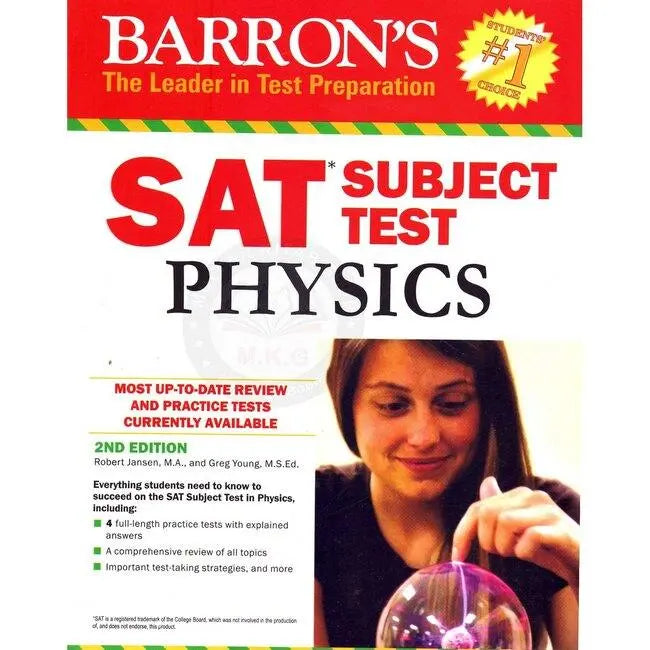 Barron’s SAT Subject Test Physics Book by Robert Jansen MA