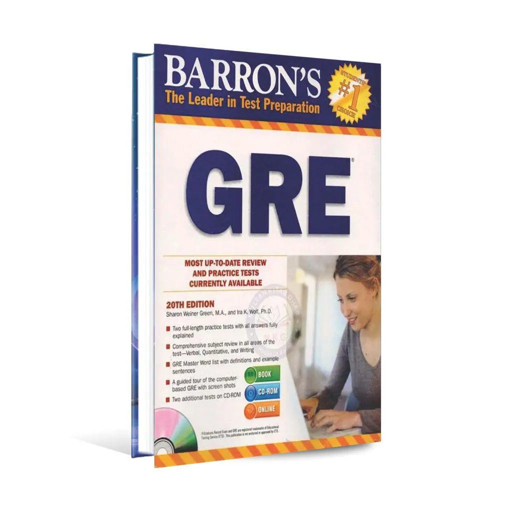 Barrons The Leader in Test Preparation GRE Book 20th Edition Multan Kitab Ghar