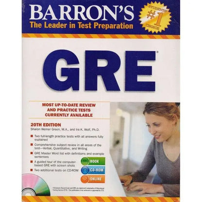 Barrons The Leader in Test Preparation GRE Book 20th Edition Multan Kitab Ghar