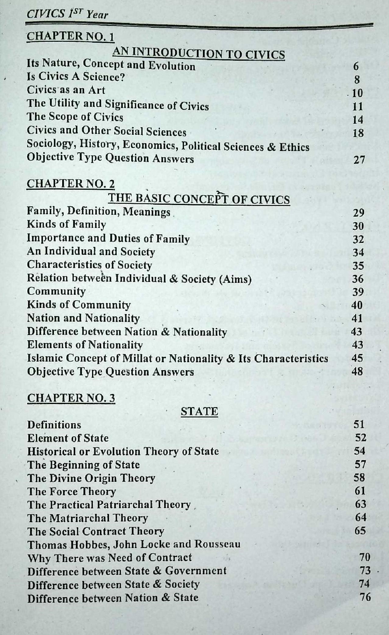 Basic Principles of Civics Part-I by Khurram Malik & Farooq Malik