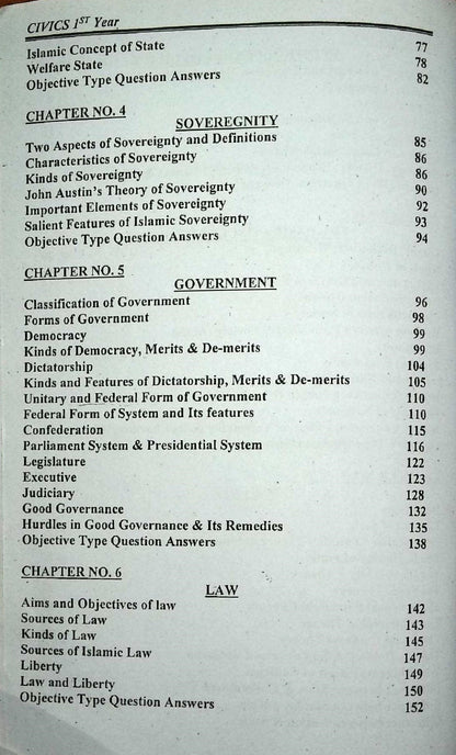 Basic Principles of Civics Part-I by Khurram Malik & Farooq Malik