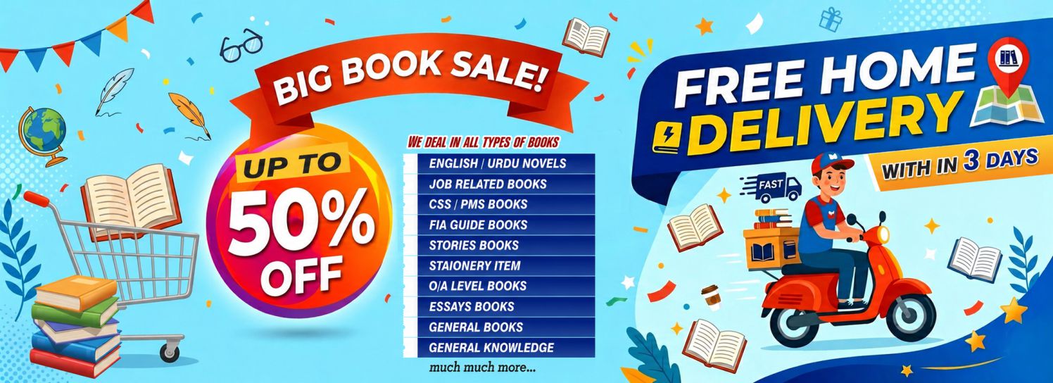 Big book Sale offer 50% Off with Free Shipping on all product,Multan Kitab Ghar