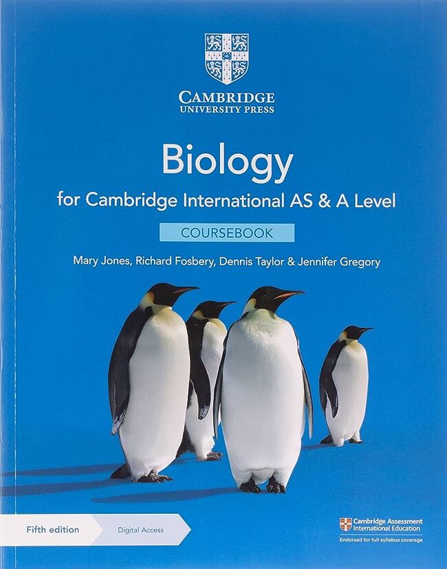 Biology For Cambridge International AS A Level Coursebook 5th Edition By Mary Jones Multan Kitab Ghar