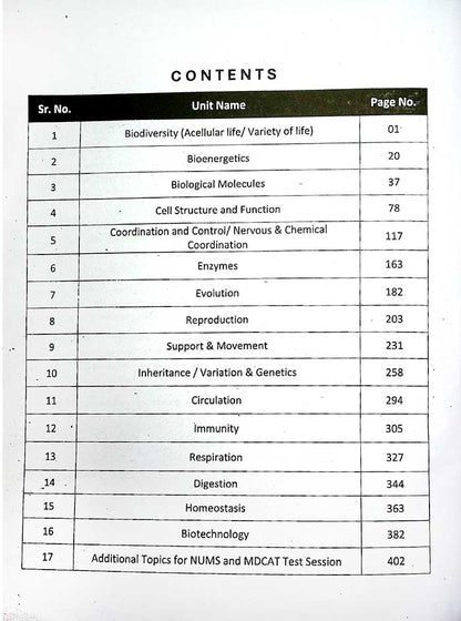Biology MDCAT Book by Dr. Muhammad Sohail | Medisuccess Quick Revision Guide
