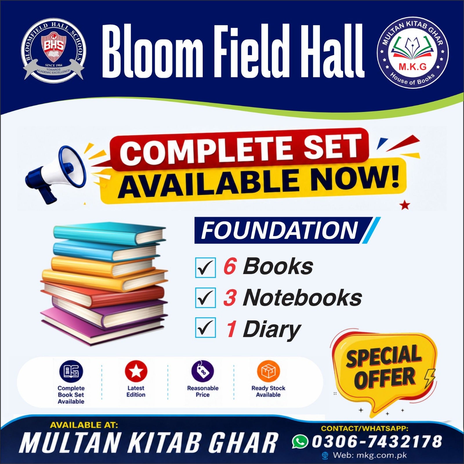 Bloomfield Hall Foundation Complete Set 6 Books