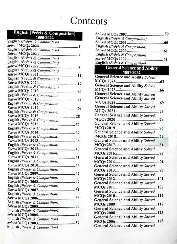 CSS Compulsory MCQs Solved Paper's By Aamer Shahzad Multan Kitab Ghar