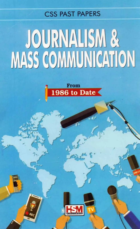 CSS Past Papers Journalism and Mass Communication Book from 1986 By HSM Publishers Multan Kitab Ghar