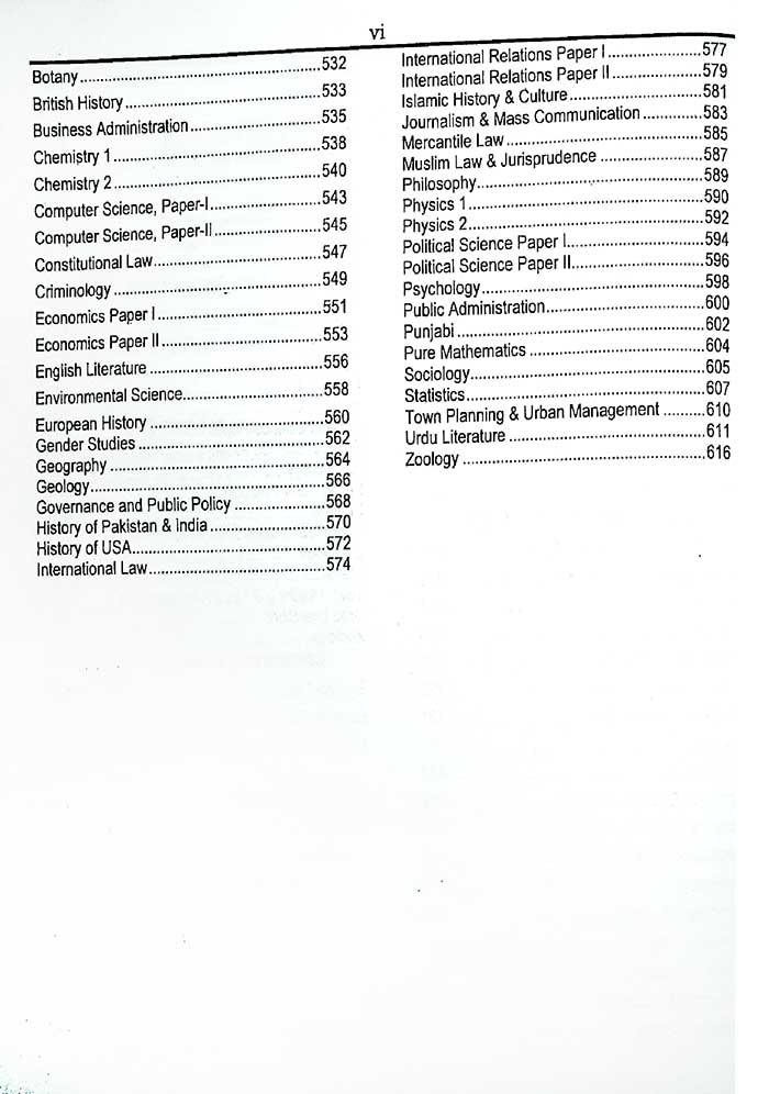 CSS Syllabus and Past Papers Book by HSM Publishers
