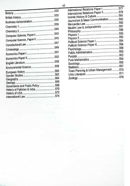 CSS Syllabus and Past Papers Book by HSM Publishers