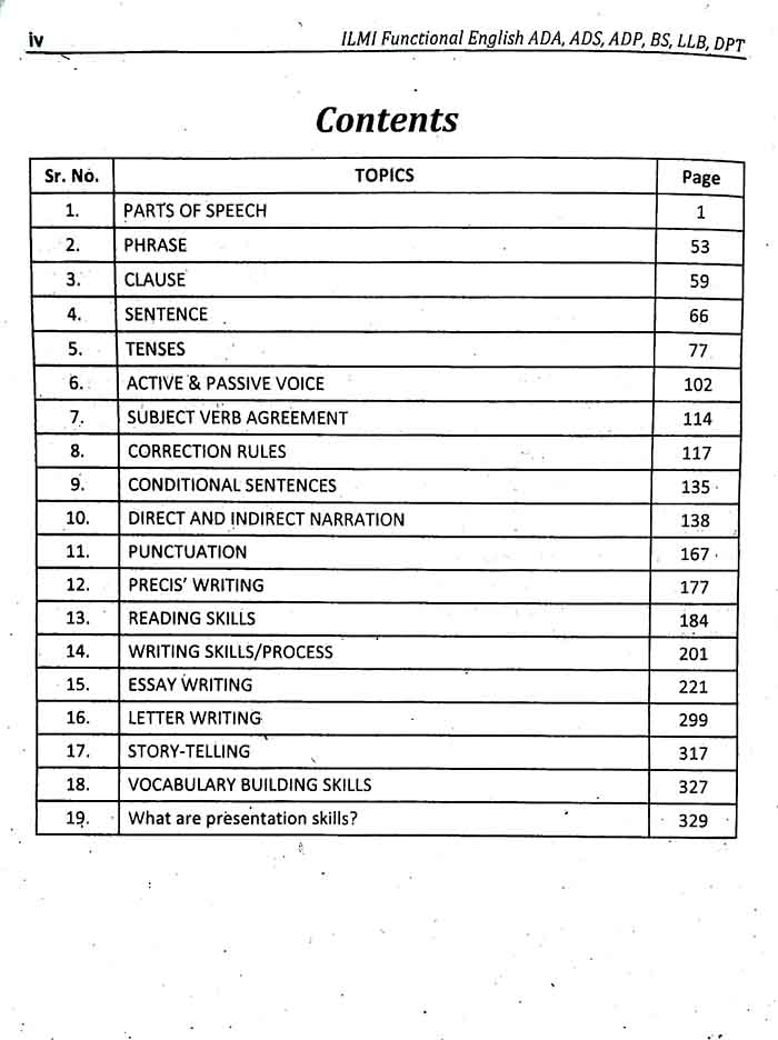 Ilmi Functional English Book for ADA, ADS, BS By Prof. Makhdoom Usman Multan Kitab Ghar