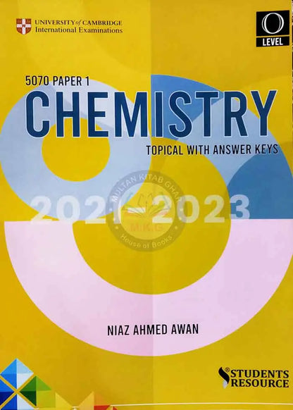 Cambridge O Level Chemistry P1 Topical MCQs Book By Niaz Ahmed Awan Multan Kitab Ghar