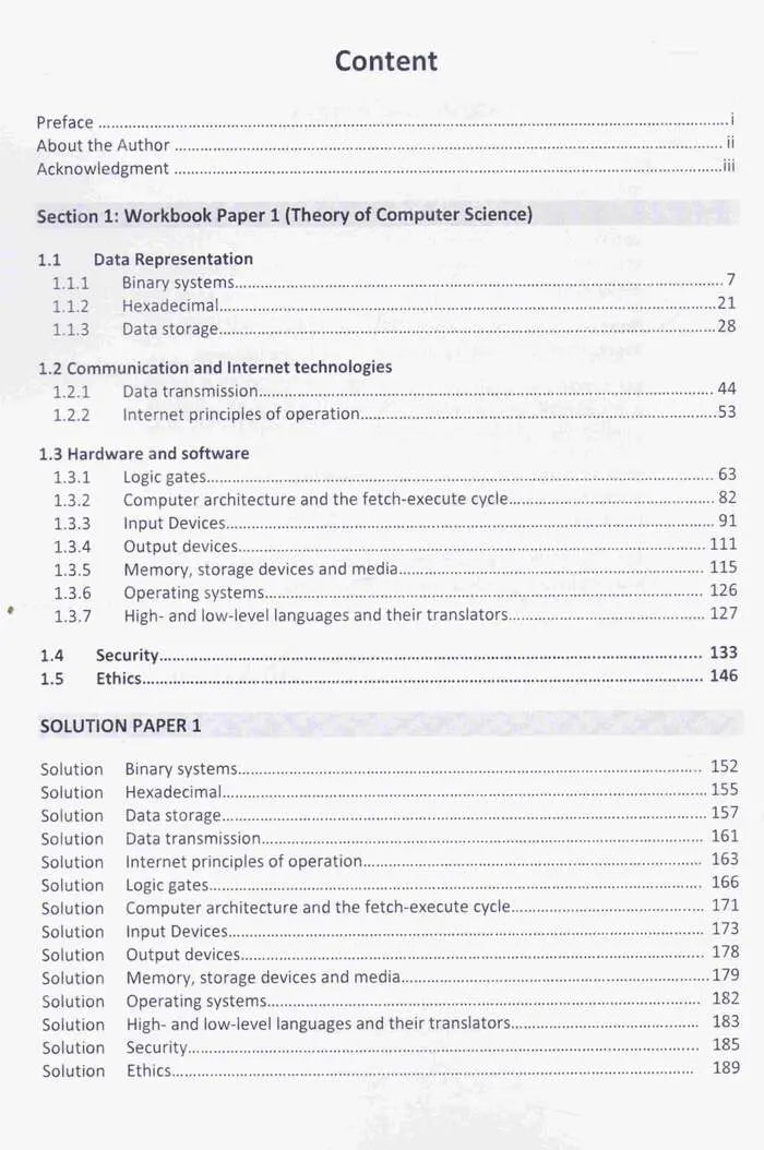 Cambridge O Level Computer Science By Ali Akram Multan Kitab Ghar