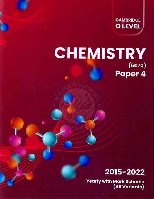 Cambridge O level Chemistry 5070 Paper 4 Past Papers 2015-2022 Multan Kitab Ghar