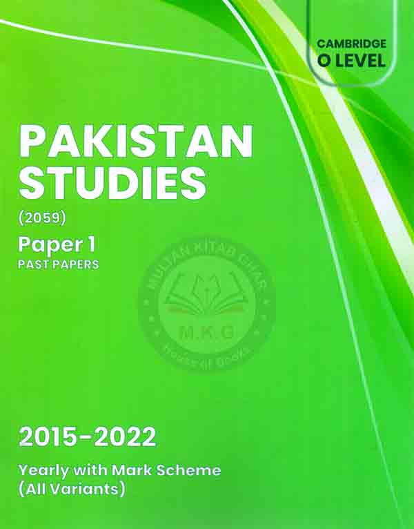 Cambridge O level Pakistan Studies 2059 Paper 1 Past papers 2015-2022 Multan Kitab Ghar