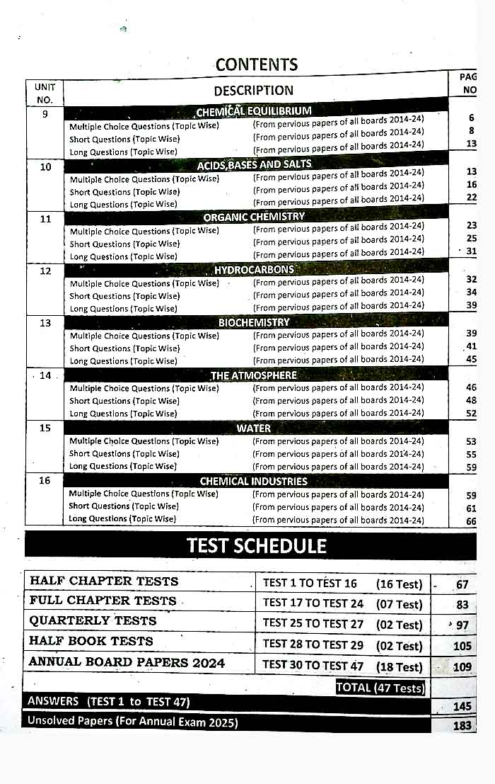 Captain Series Sharrah Chemistry English Medium Solved up to date papers for class 10