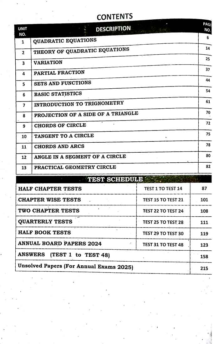 Captain Series Sharrah Solved Past Papers Mathematics for 10th Class for 2025 Exams