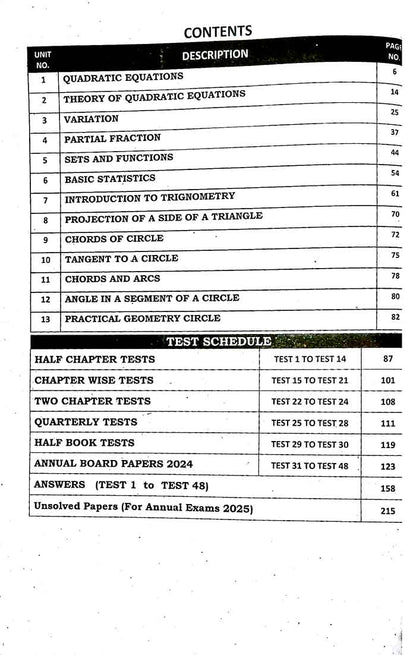 Captain Series Sharrah Solved Past Papers Mathematics for 10th Class for 2025 Exams