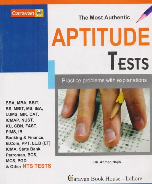 Caravan Aptitude Tests Guide Book By Ch Ahmad Najib Multan Kitab Ghar