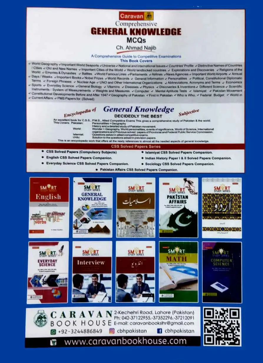 Caravan FPSC Original Solved Papers for FIA, IB, NAB, Customs, Appraiser and Other FPSC Allied Exams Latest 2023 By Muhammad Arslan Multan Kitab Ghar