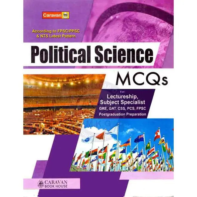 Caravan Political Science MCQS Book for Lectureship, CSS, FPSC by Ch. Ahmad Najib Multan Kitab Ghar