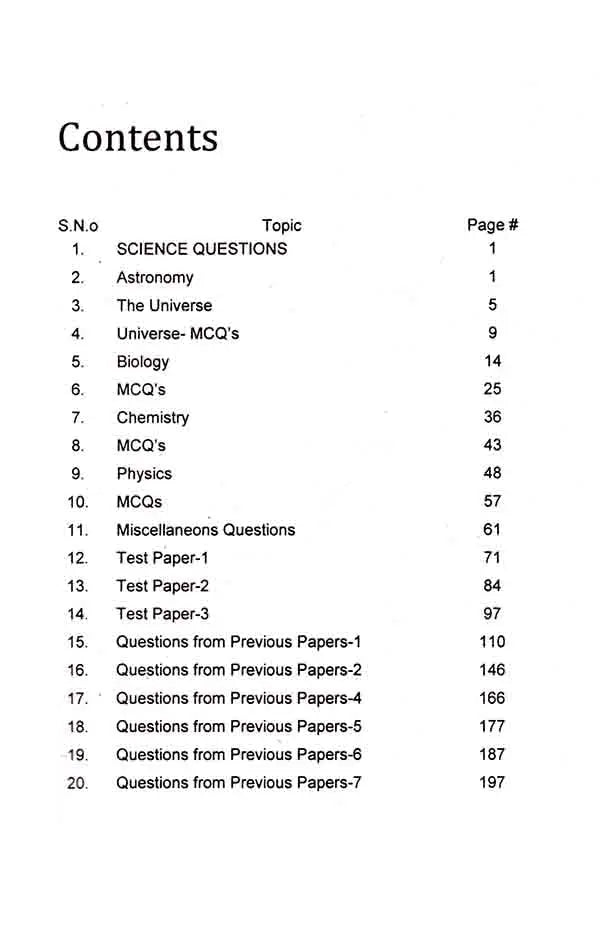 Caravan Smart Study Series Everyday Science Book for PPSC FPSC
