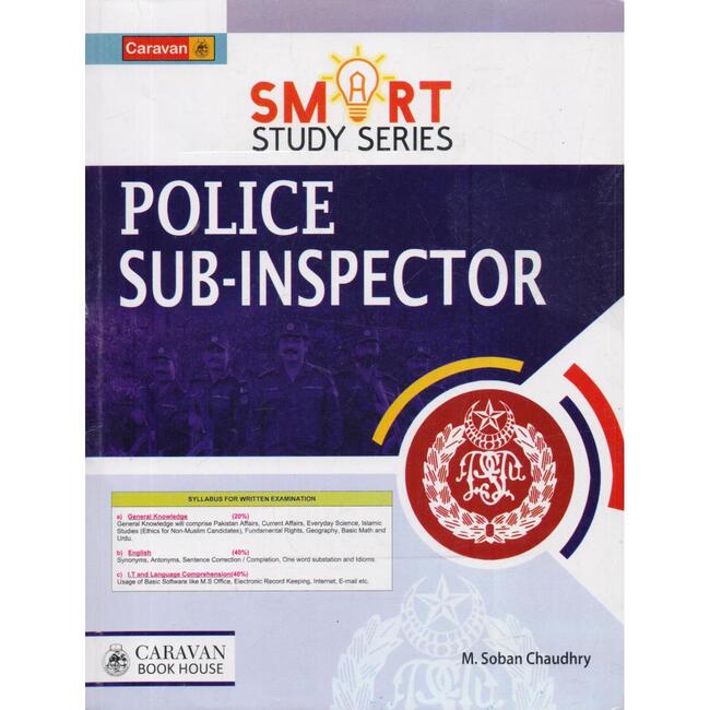 Caravan Smart Study Series Police Sub Inspector Book by M. Soban Chaudhry Multan Kitab Ghar