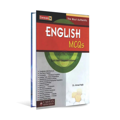 Caravan The Most Authentic English MCQs Book for Competitive Exams by Ch. Ahmad Najib Multan Kitab Ghar