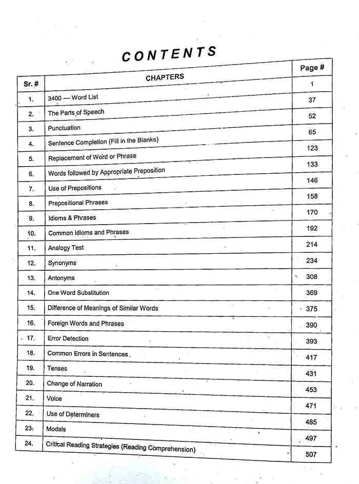 Caravan The Most Authentic English MCQs Book for Competitive Exams by Ch. Ahmad Najib Multan Kitab Ghar