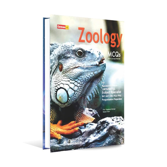 Caravan Zoology MCQs Book For CSS Lectureship By Prof. Maqbool Ahmad Multan Kitab Ghar