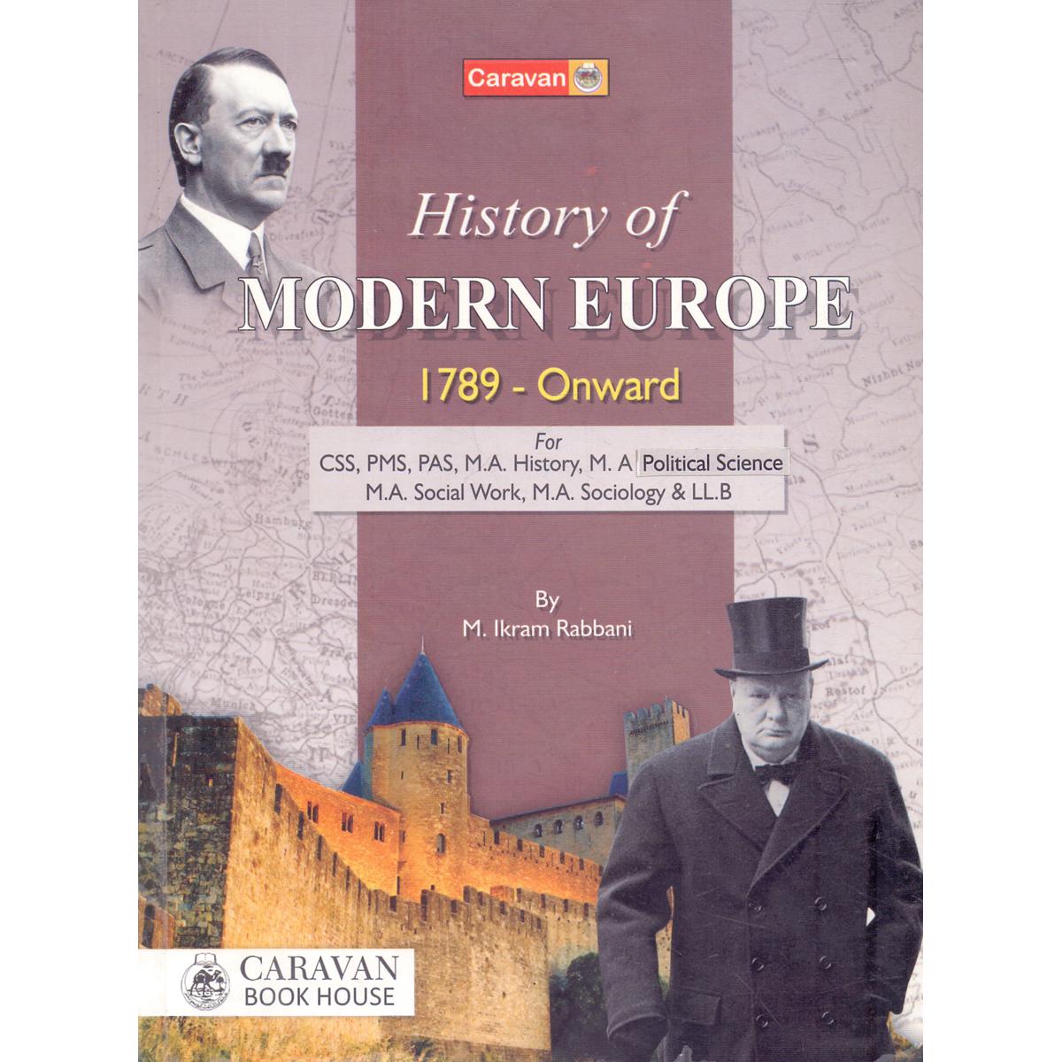 Caravan History of Modern Europe CSS Book 1789-Onwards By Ikram Rabbani - Multan Kitab Ghar