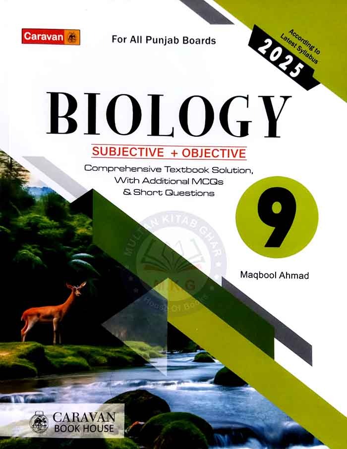 Caravan Biology Subjective plus Objective with Solved Textbook objective & Concept Questions By Prof. Maqbool Ahmad