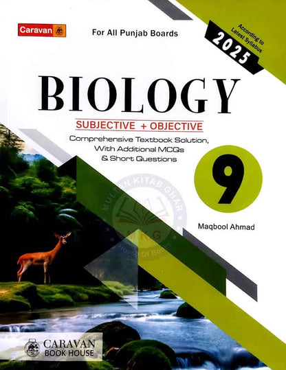Caravan Biology Subjective plus Objective with Solved Textbook objective & Concept Questions By Prof. Maqbool Ahmad