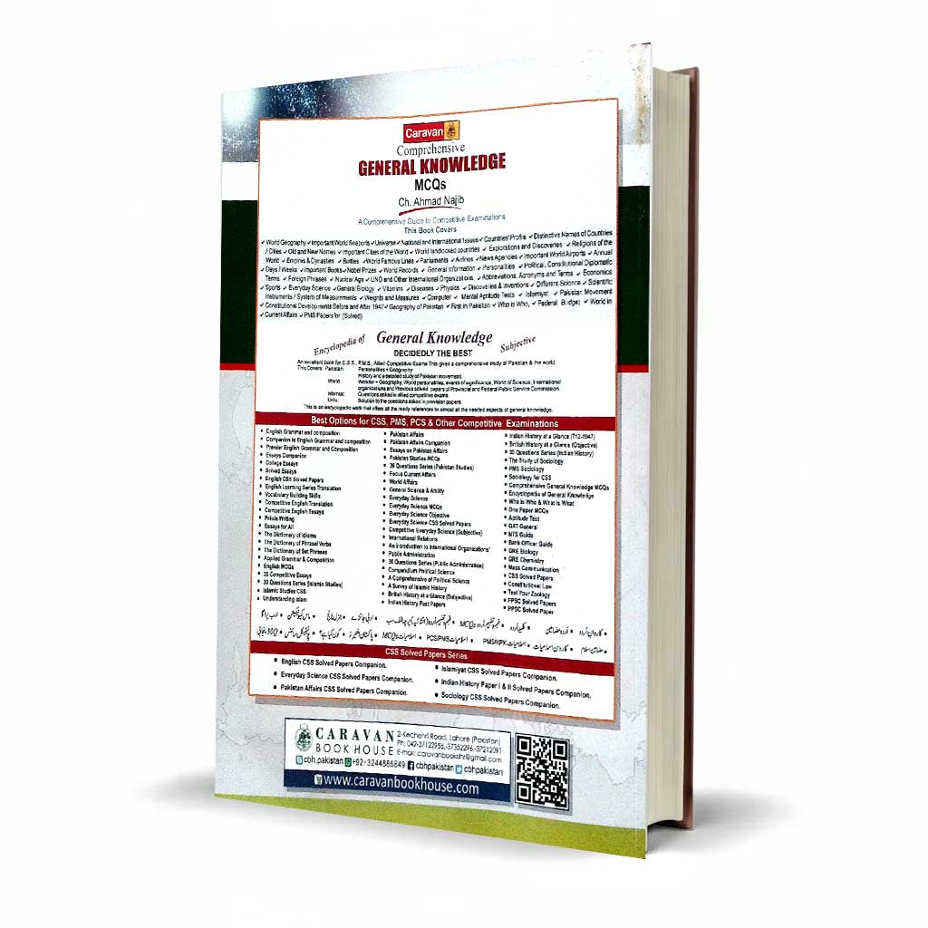 Caravan Comprehensive General Knowledge MCQs Book By Ch. Ahmad Najib latest Edition 2026