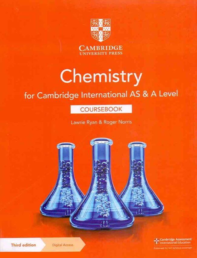 Chemistry For Cambridge International AS A Level Coursebook 3rd Edition By Lawrie Ryan Multan Kitab Ghar