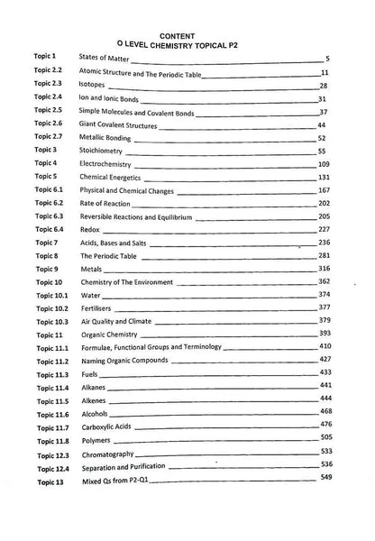 Chemistry O Level 5070 Topical Paper 2 Book By Niaz Ahmed Awan Multan Kitab Ghar