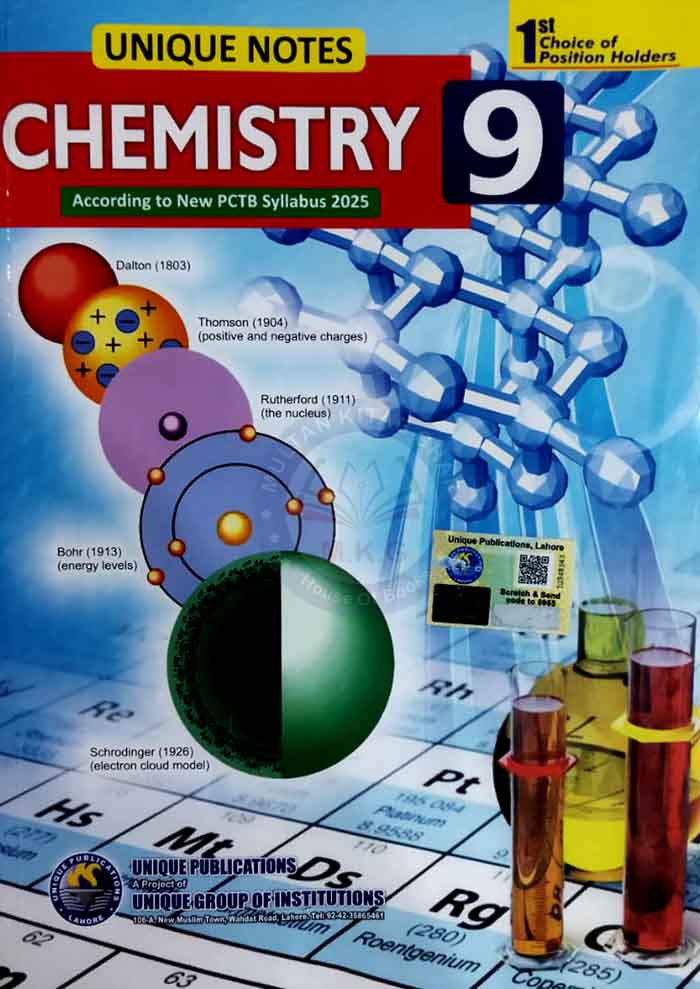 Chemistry Notes for 9th Class, Subjective and Objective PCTB Syllabus 2025 - Multan Kitab Ghar