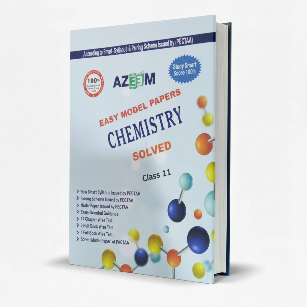 Chemistry 10 Boards Solved Past Papers Book For F.sc Part 1 Edition 2025 By Azeem MKG