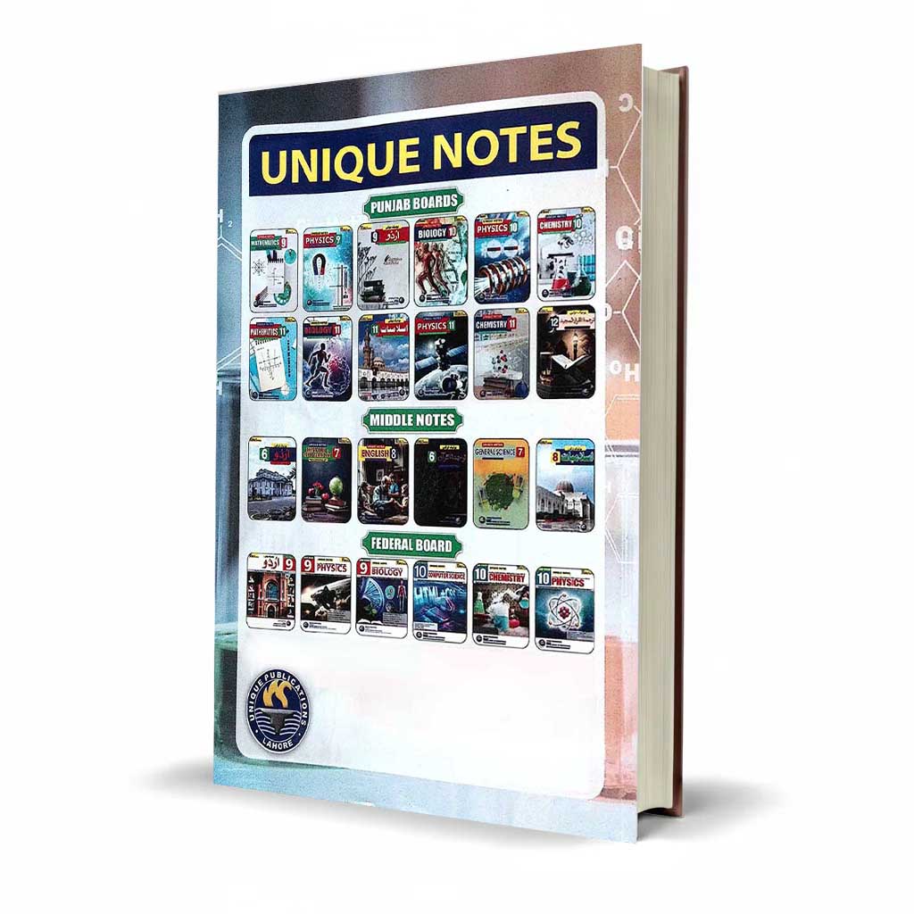 Chemistry Unique Notes For Class 10th - MKG