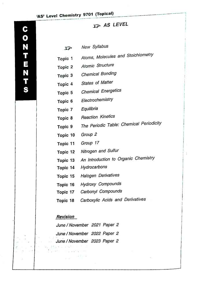 Redspot Chemistry (Topical Paper 2) Worked Solutions for AS Level By Abiha Abbas