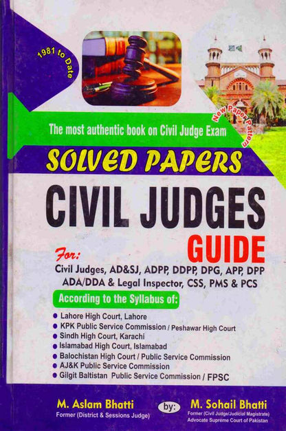 Civil Judges Guide Book For CSS, PMS By M. Sohail Bhatti Multan Kitab Ghar