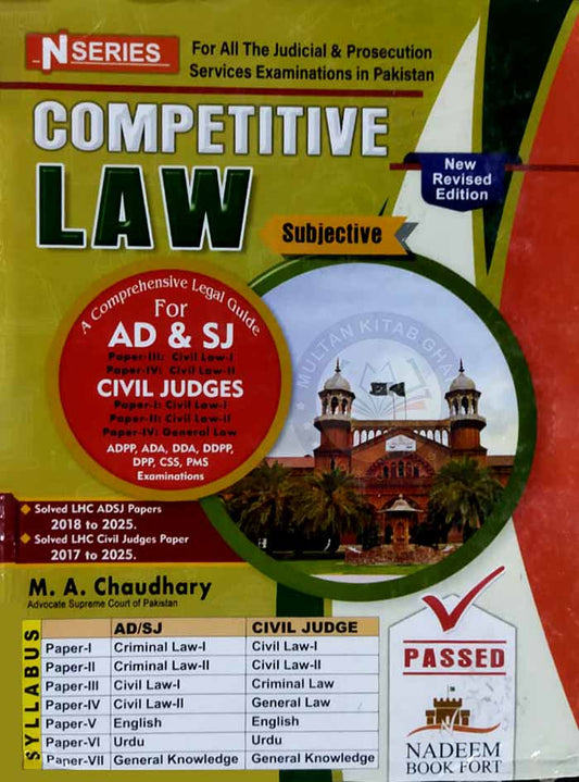Civil Judges Competitive Law Subjective Guide | M. A. Chaudhary MKG