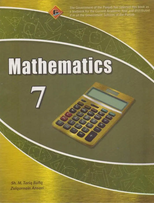 Class 7th Mathematics Book By Sh.Muhammad Tariq Rafiq