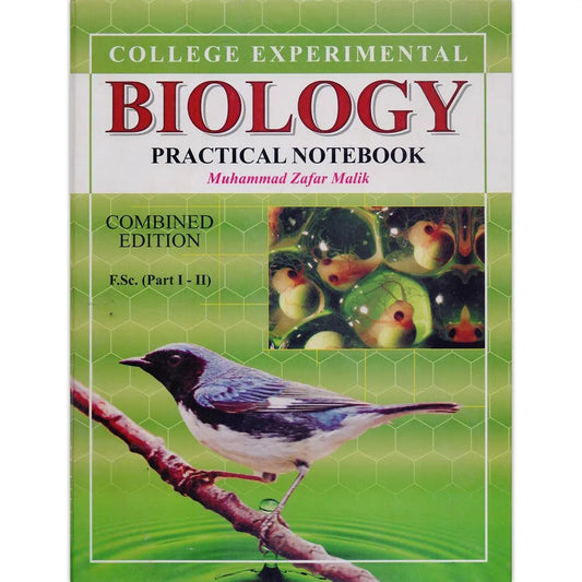 College Biology Practical Note Book For FSC Combined Edition By Zafar Malik Multan Kitab Ghar