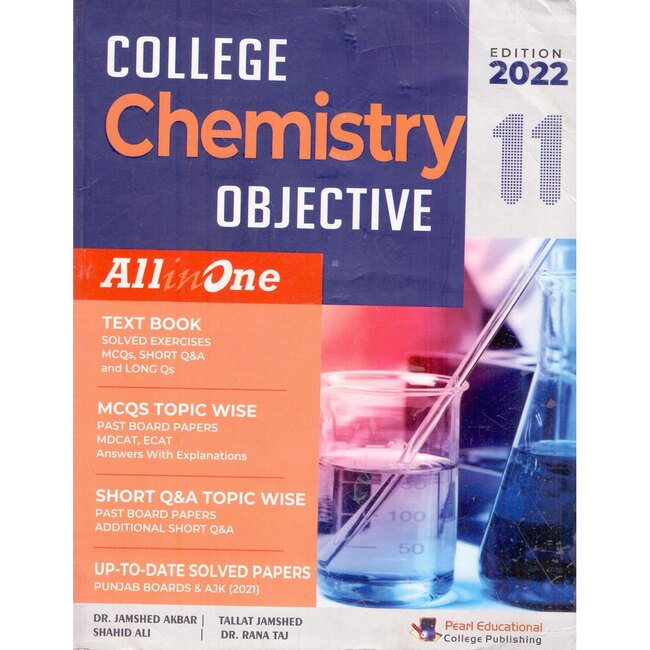 College Chemistry Objective Book for Class 11 by Shahid Ali Multan Kitab Ghar