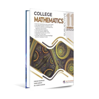 College Mathematics Book Subjective 11 Edition 2022 by Farukh Mahmood Multan Kitab Ghar